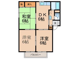 芙蓉ロイヤルハイツＢ棟の物件間取画像